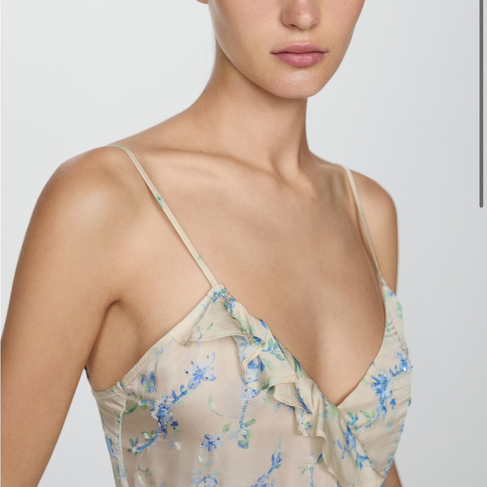 Mango Floral Ruffled Dress - Picture 3 of 5